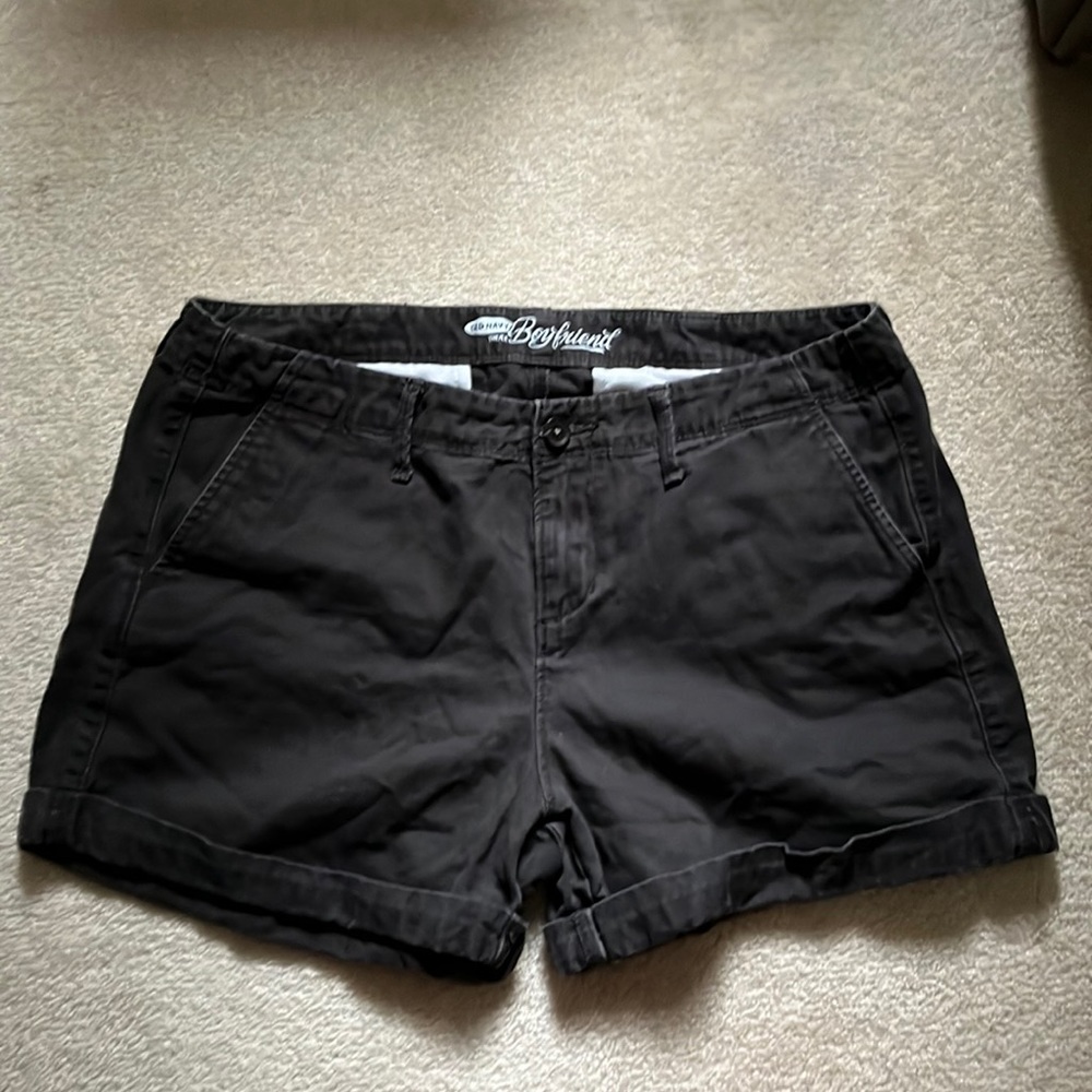Old navy P12 boyfriend shorts washed out black
